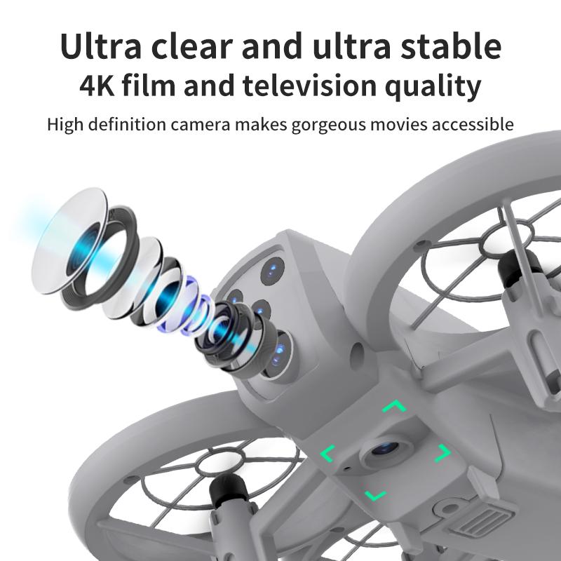 Нетоксичный Cz05 Мини-дрон Детская игрушка Профессиональная HD-камера Wi-Fi RC Дрон Высота Фристайл Поддержание Вертолет Складной Квадрокоптер Подарки