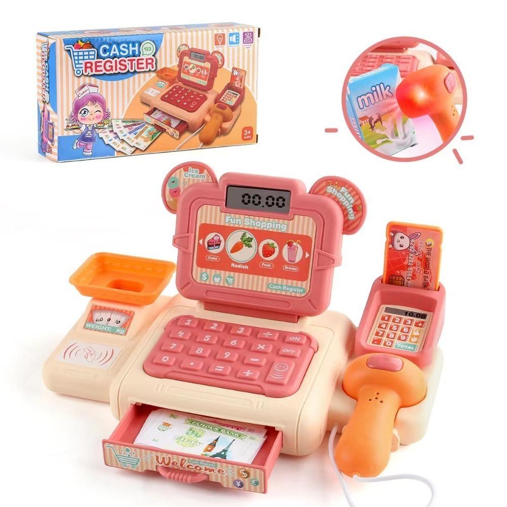 Sound Effects Simulation Cash Register Role Play Supermarket Cashier Toys  Children's