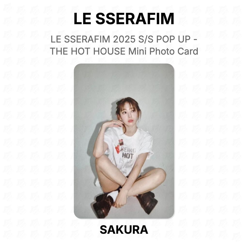 LE SSERAFIM 2025 ВЕСНА/ЛЕТО POP UP - ТЕПЛИЦА Мини Фотокарточка Официальная Фотокарточка