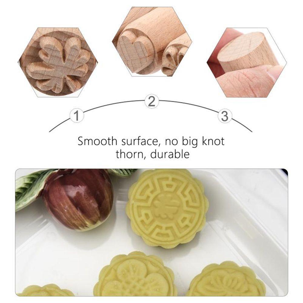 Print Embossing Cake Decoration Dessert Gift Tag Clay Mould Stamp Die Baking Accessories Stamp