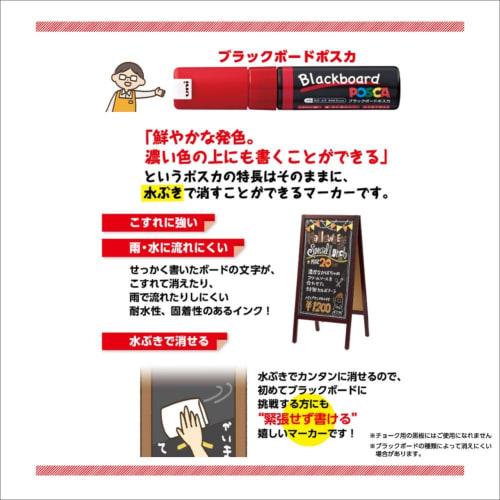 Ручка Mitsubishi Pencil на водной основе Black Board Posca Bold 8 цветов PCE2508K8C