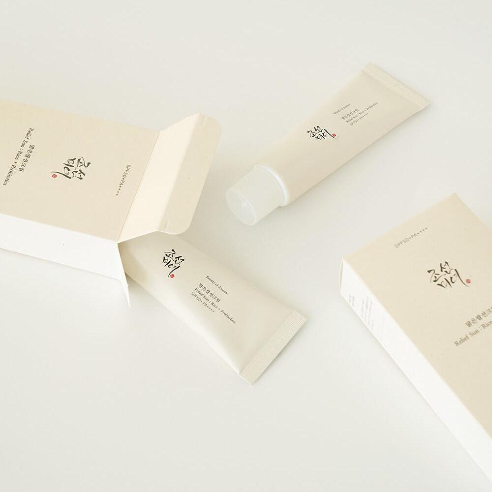 Beauty of Joseon Clear Relief Sun Cream SPF50+ PA++++ (Rice + Probiotics ) 50ml (2 Options)