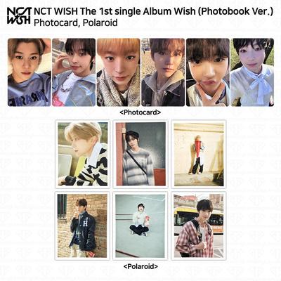 NCT WISH Официальная фотокарточка первого сингла WISH Polaroid RIKU YUSHI KPOP
