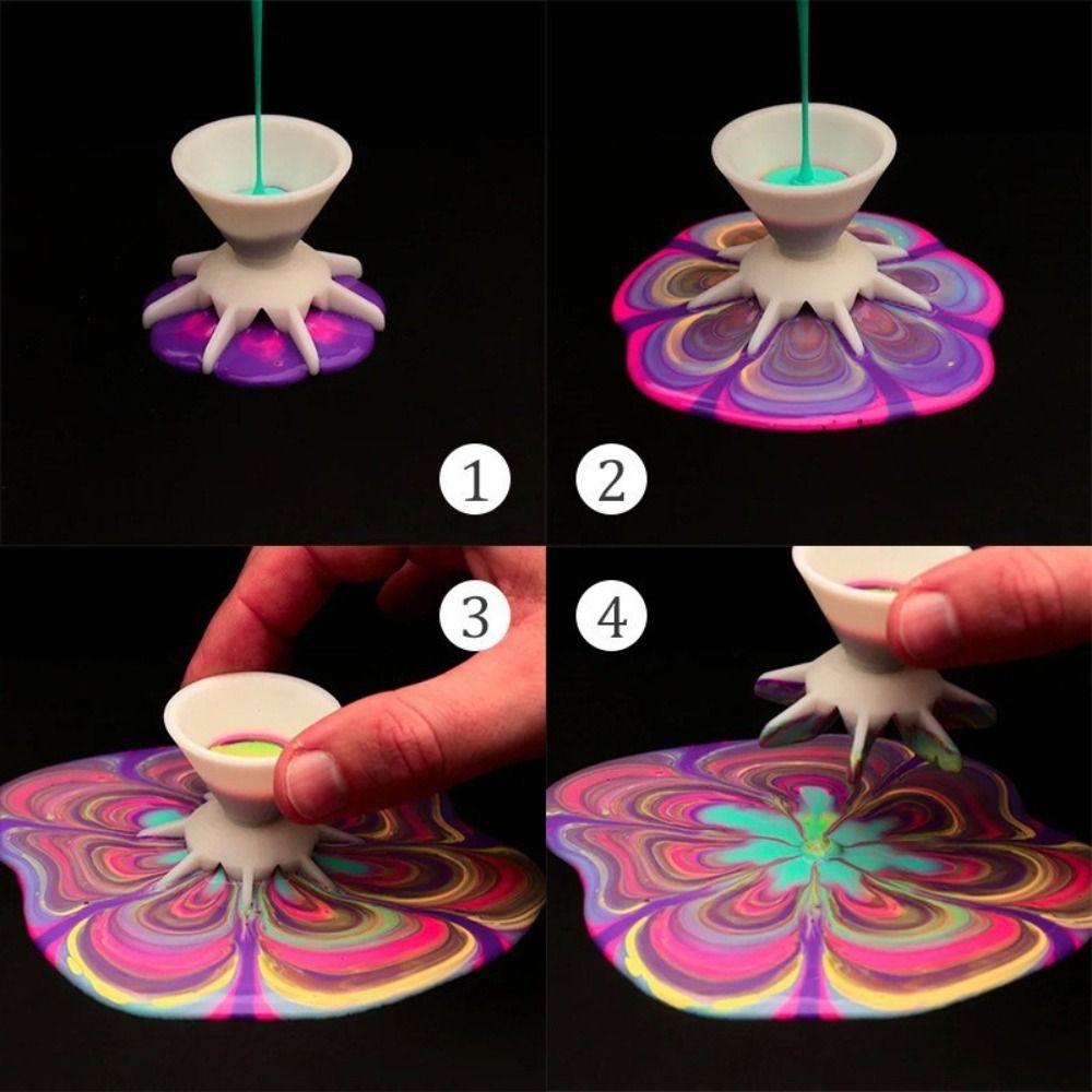 7 Leg Funnel Paint Pouring Split Cup Mini Size Split Pour Funnel For Acrylic Paint