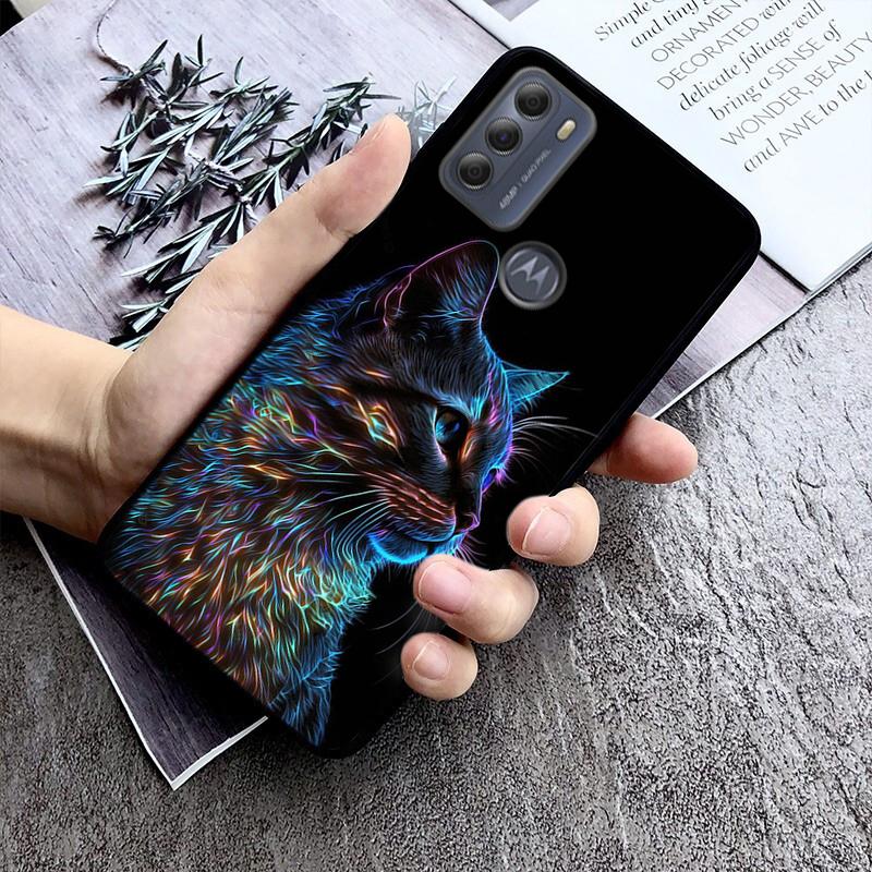 Чехол для телефона Cat Art для Moto Edge 50 40 Pro Edge 40 30 Ultra Neo Fusion G Power G Stylus G Play E32 E20 E40