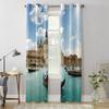 Church Seaside Boat Window Curtain Bedroom Living Room Window Drapes Kitchen Decoration Blinds Curtain