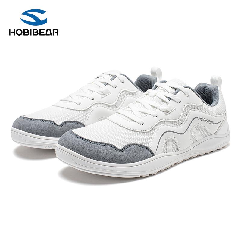 HOBIBEAR Wide-Toe Men's Comfortable Sports Shoes for Spring and Autumn - Wear-Resistant Outdoor Running and Walking Shoes.