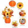 Fall Pumpkin Decor Ornament Maple Leaf Berry Sun Flower Set Thanksgiving Decoration For Indoor Outdoor Home Table