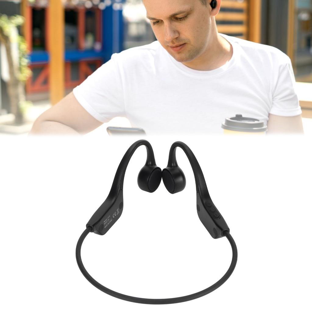 Bone Conduction Bluetooth5.3 Headphones IP56 Waterproof Dustproof Open Ear Headphones for Running Hi