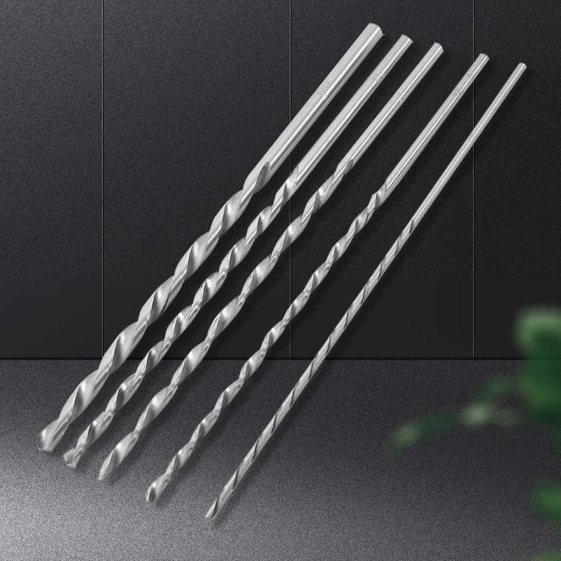 Набор сверл 5 шт. Сталь HSS Очень длинные Быстрорежущие 2 мм/3 мм/3,5 мм/4 мм/5 мм Сверла Аксессуары для электроинструментов Запчасти Сверла Ручной набор