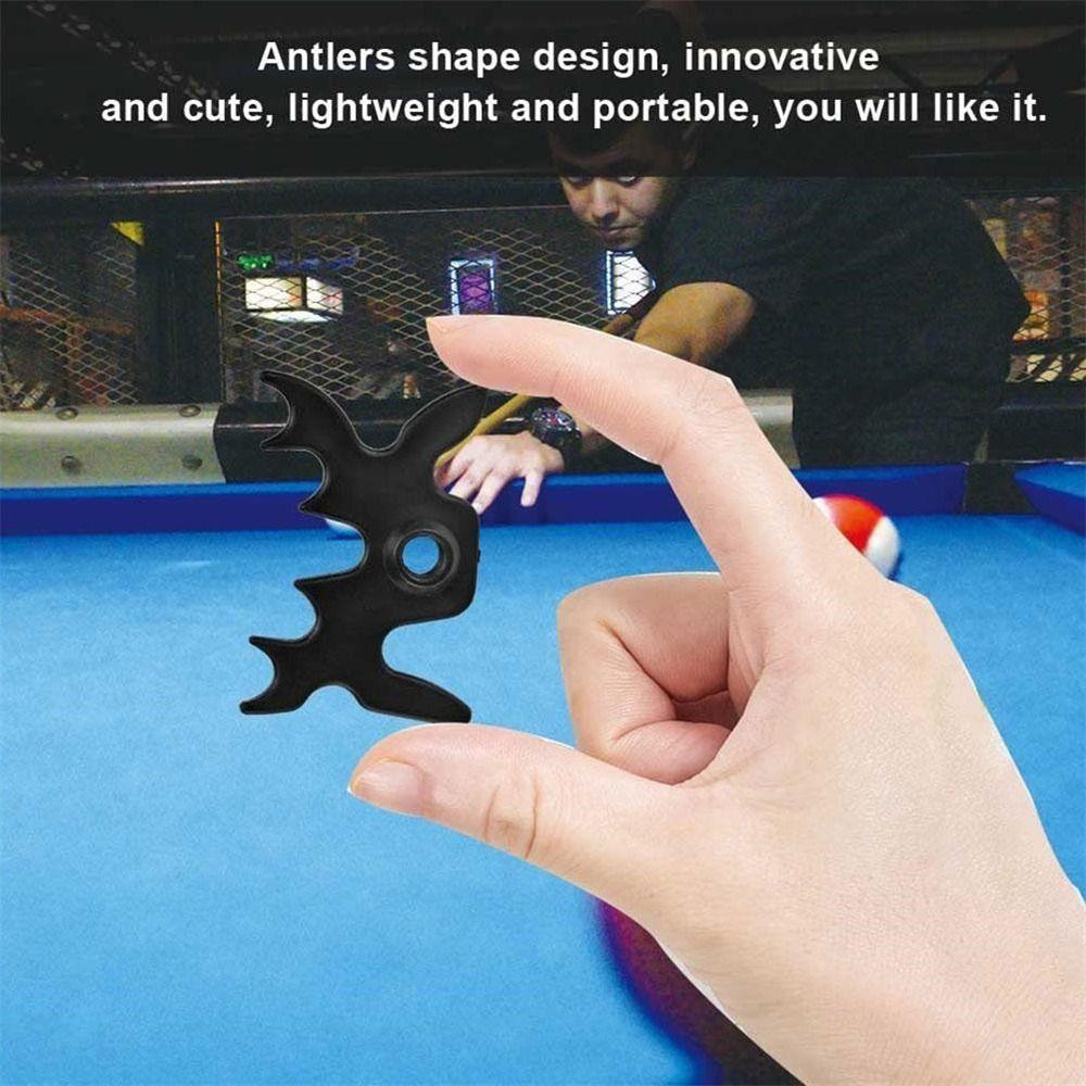Black Staghorn Shape Billiards Cue Rack Antlers Rod Holder Bridge Head Holder Snooker Pool Rack