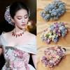 Bohemian Starry Sky Flower Hair Clip Sweet Thai Hairpin Headwear Floral Side Clip  Female