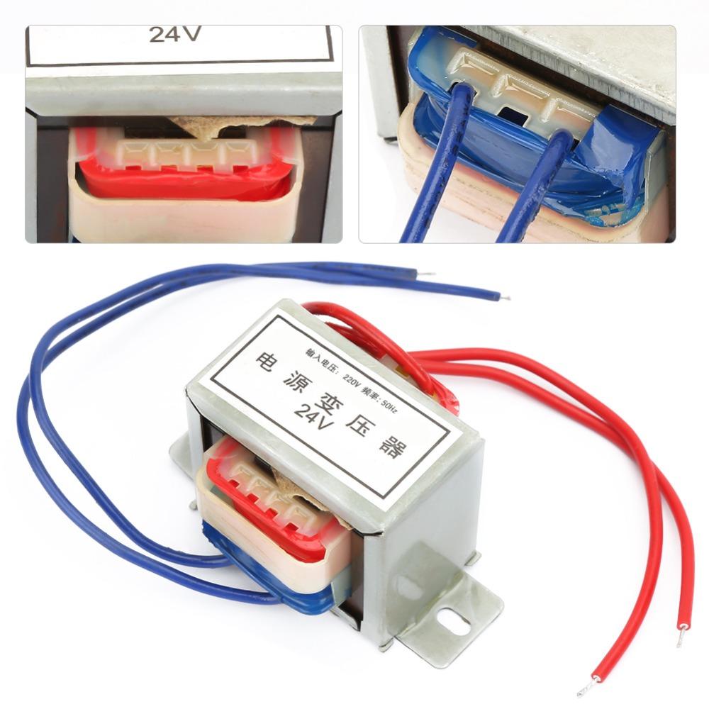 AC 220V Single Power Transformer AC 24V Output Voltage 50Hz Electronic Transformer Fire Retardance Nylon Core Full Copper Wire