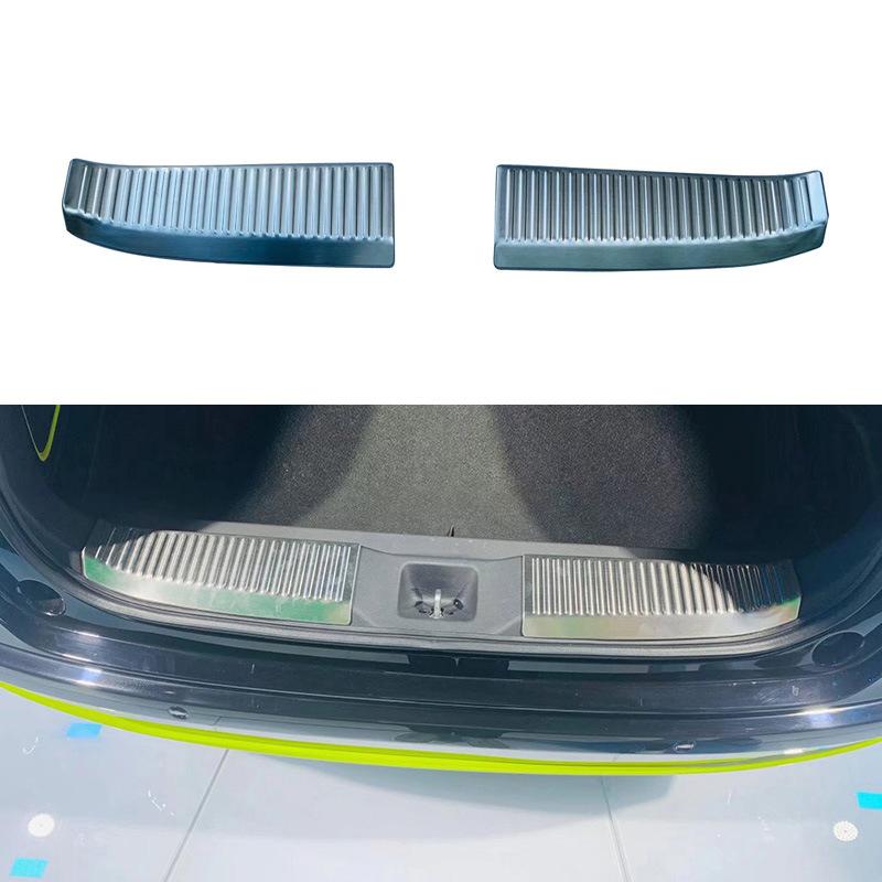 Car Stainless Steel Rear Bumper Protector Sill Trunk Tread Plate Cover Trim For Honda Hr-V Hrv Vezel 2024 Styling Accessories