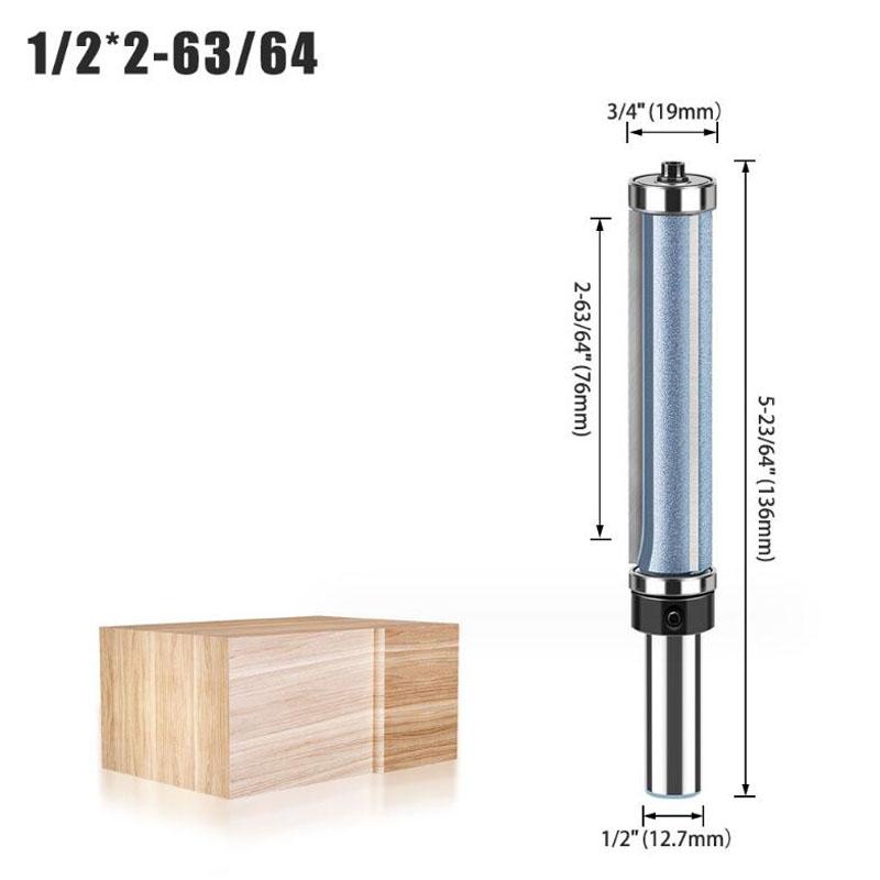 1/2 дюйма, 12 мм, длинное лезвие с хвостовиком, фреза с 3 лезвиями, фреза для промывки, деревообрабатывающий режущий инструмент