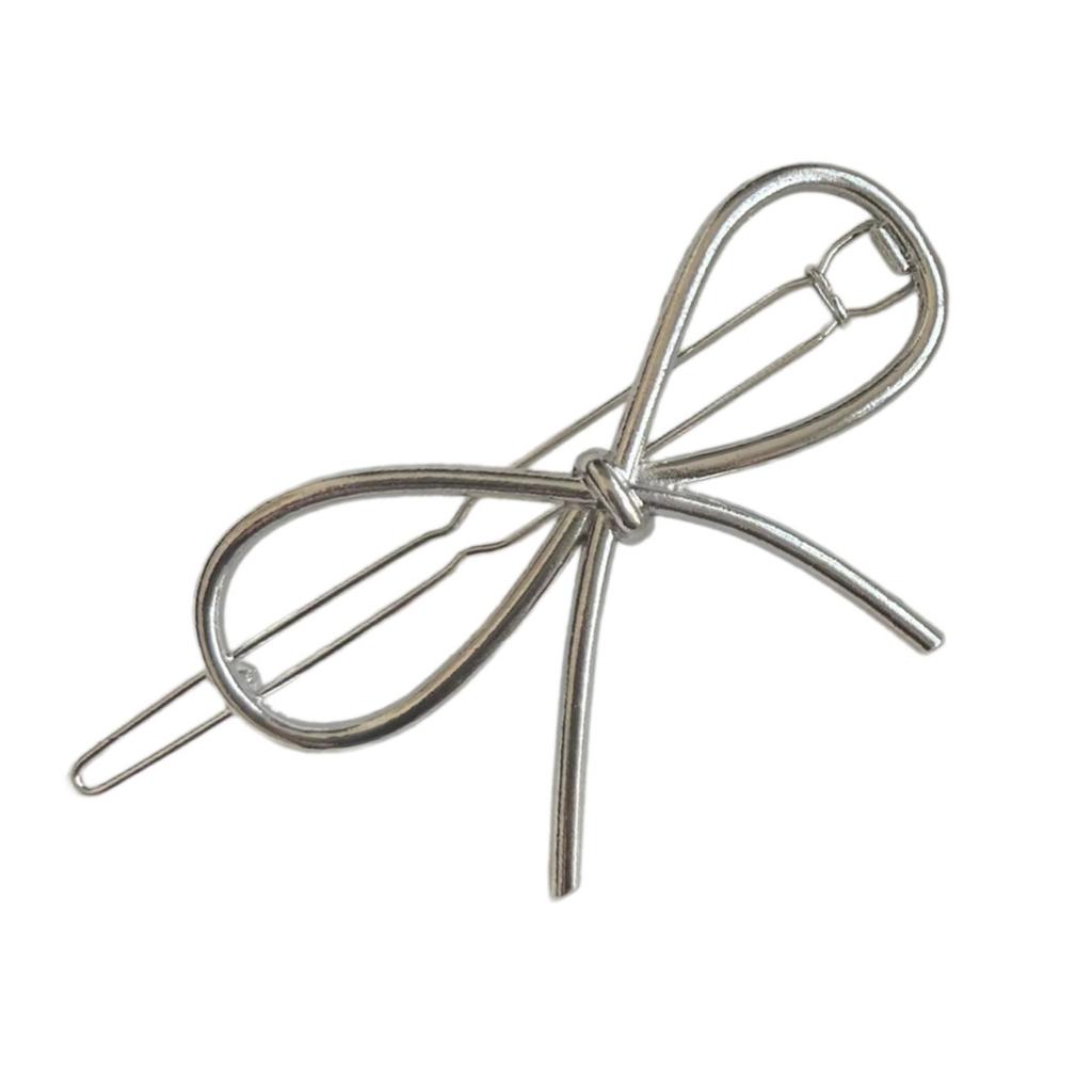 Electroplate Bowknot Hair Clip Metal Hair Clip Korean Hairpin Female Side Clip Cute Hair Decors Women Fashion Barrettes
