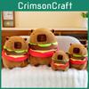 Plush Capybara Adorable Toy Burger Cartoon Girl Sleep Companion Birthday Gift