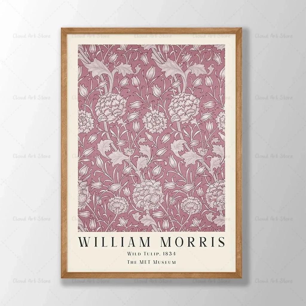 William Morris Flower Poster Canvas Painting Floral Wall Art Violets Botanical Poster Living Room Decoration Home Decor Picture