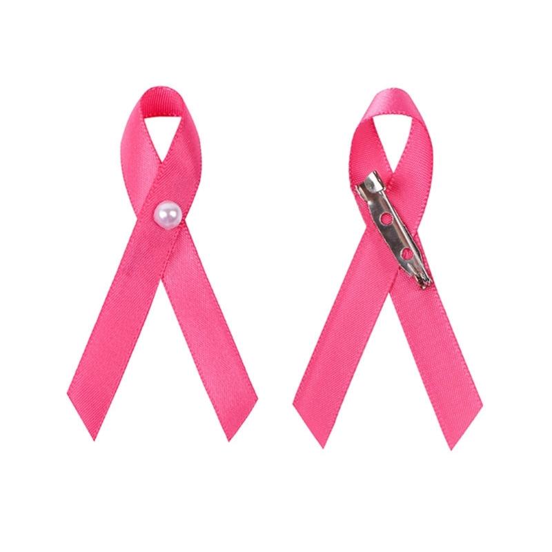 Набор из 200 брошей-булавок с лентами, красивые дизайны, розовая лента, эмалевая булавка, значки для информирования о здоровье и осведомленности о раке молочной железы