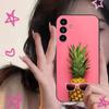 Summer pineapple Phone Case For Samsung S24,S21,S22,S23,S30,Ultra,S20,Plus,Fe,Lite,Note,10,9,5G Black Soft Cover