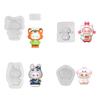 Kawaii Labubu Silicone Mould Cute Cartoon Image Baking Mold Diy Chocolate Cake Candy Baking Mold Craft Making Tools