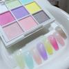 Fine Glitter Patting Nail Powders Solid Gradient Design Powder Magic Neon Powder  Nail Decoration