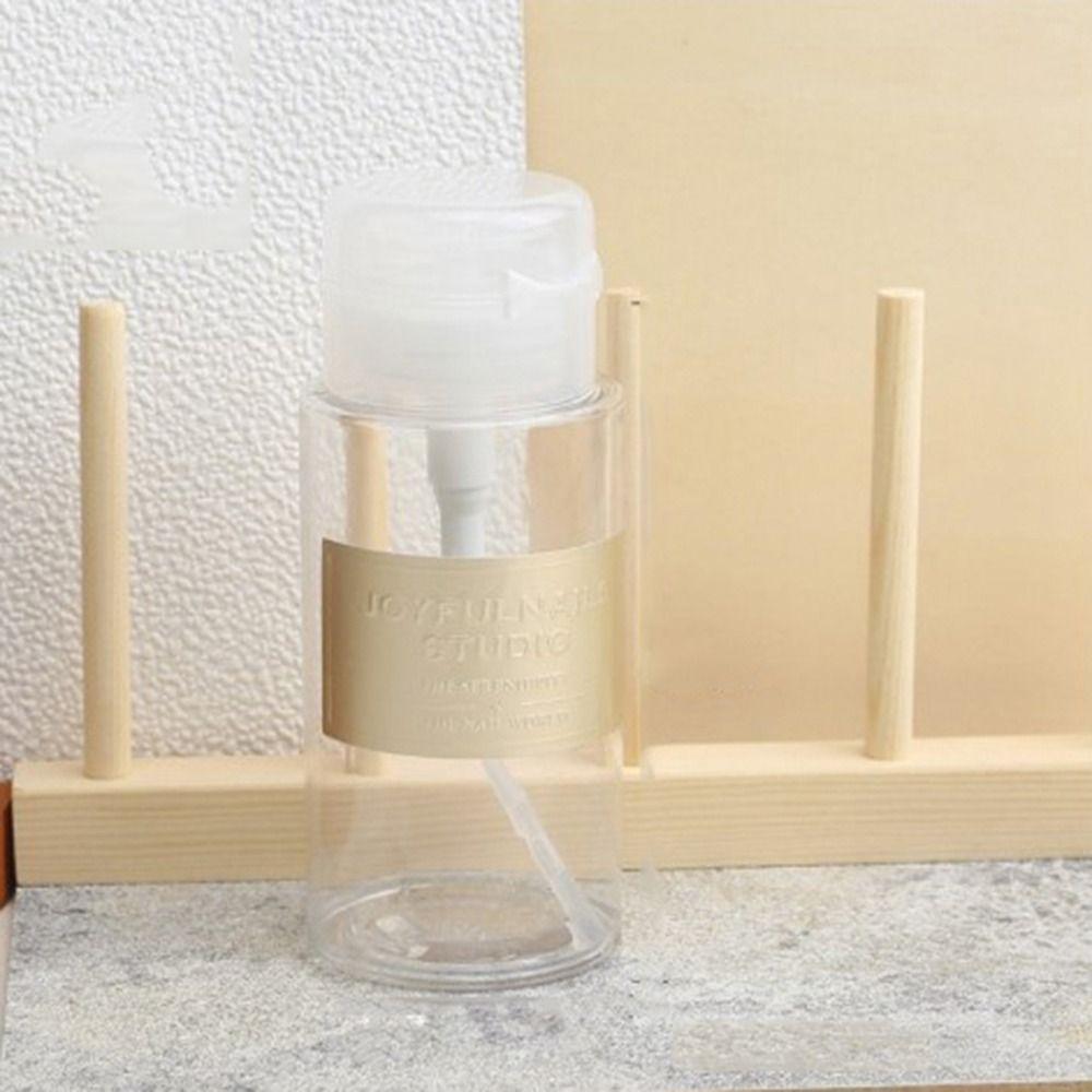 Пустая бутылка с нажимным насосом Пластиковый контейнер для снятия лака с ногтей Бутылка для снятия макияжа Дорожная бутылка