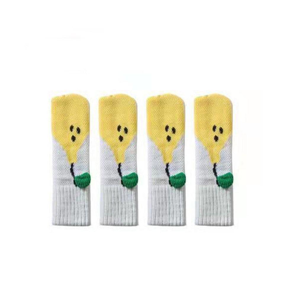 4Pcs/Set Non Slip Knitted Table Leg Cover Noise Reduction Chair Leg Protector Circumference 6-19cm