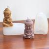 Силиконовая форма 3D статуэтка Будды пищевого качества - Для самостоятельного изготовления свечей, гипса, глины и мыла Форма для поделок в китайском стиле