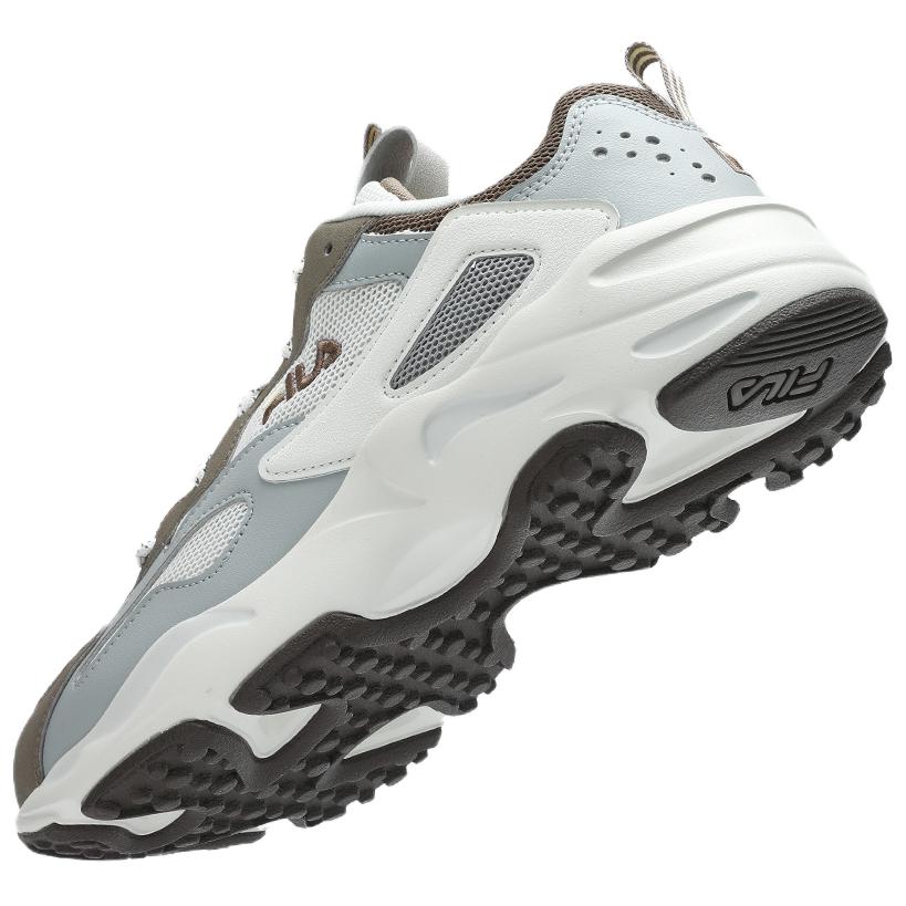 Fila Кроссовки мужские Tracer Retro Series Удобные Универсальные Прочные Дышащие Легкие Низкие Повседневные кроссовки Серый Белый F12M422113FVH