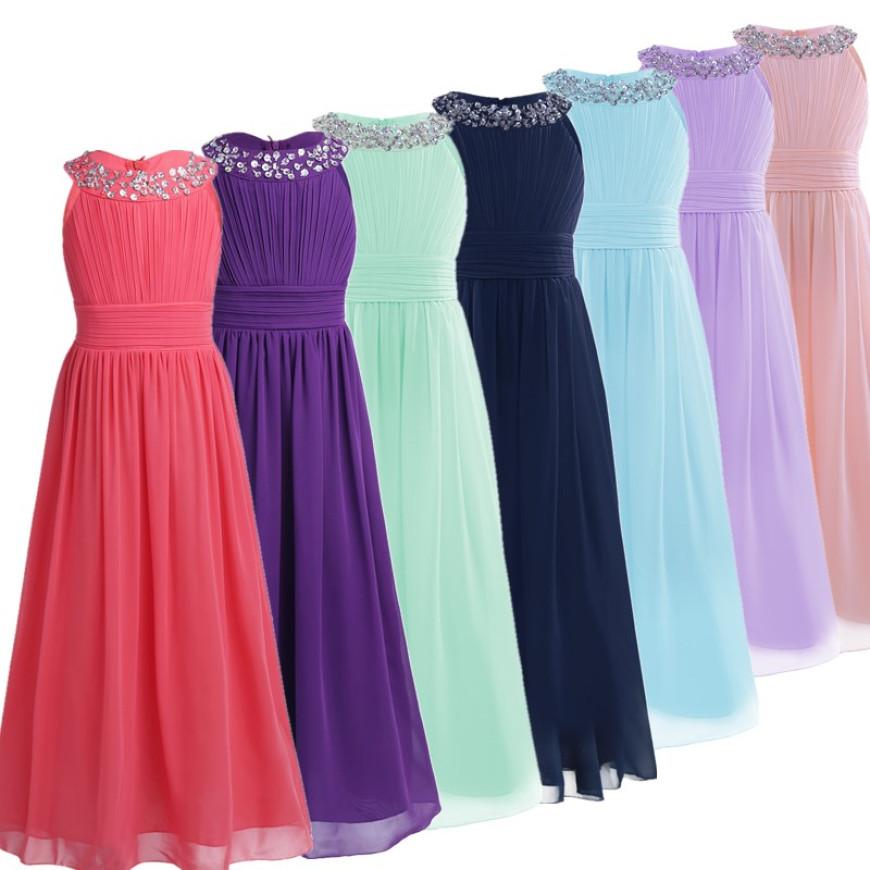 Красивое шифоновое платье длиной до пола без рукавов с высокой талией для свадебной вечеринки, вечернее танцевальное платье