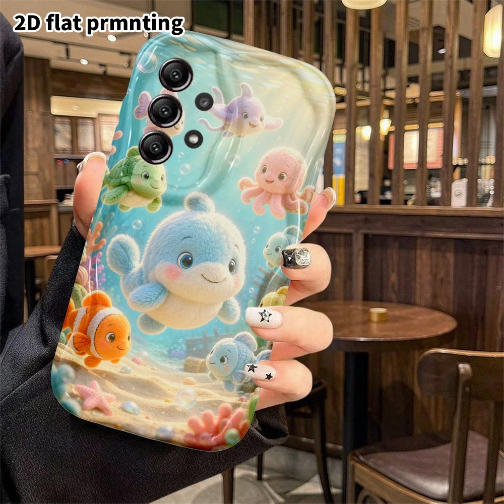 Phone Case: 2D flat, fits Samsung Galaxy A34 A35 M05 M06 S20 S22 S21 FE Plus 5G protective case, plush little animals, perfect Christmas and Halloween
