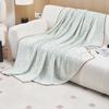 Breathable Air-conditioned Comforter Double Side Flower Pattern Nap Blanket  Bedroom