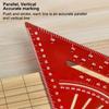 Aluminum Alloy Aluminum Triangle Ruler Clear Scales Rafter Square Protractor Angle Ruler  Measuring