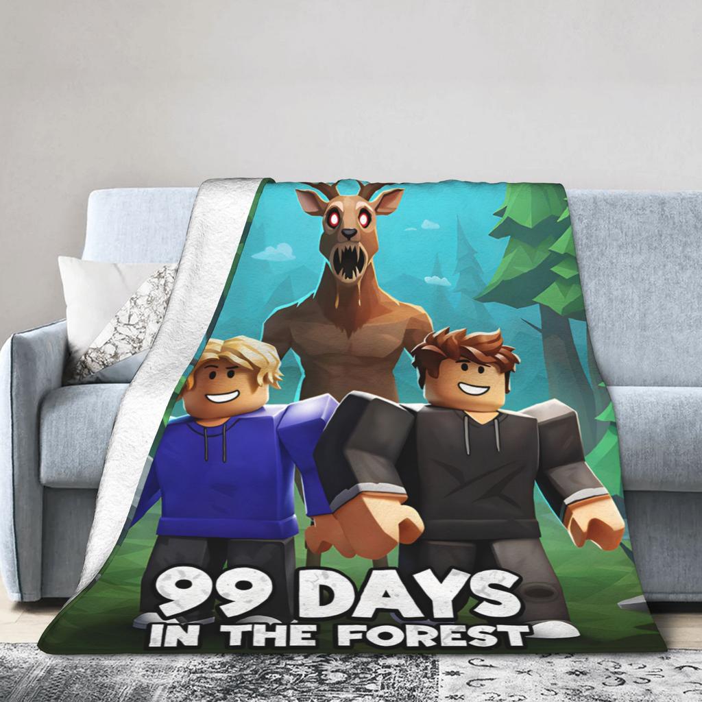99 ночей в лесу Шерстяное одеяло Игровое Модная одежда для геймеров Пледы для дома 125*100 см Кусок ковра
