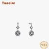 Танциз стерлингового серебра 925 пробы циркон серьги серьги-капли для женщин подарки на свадьбу