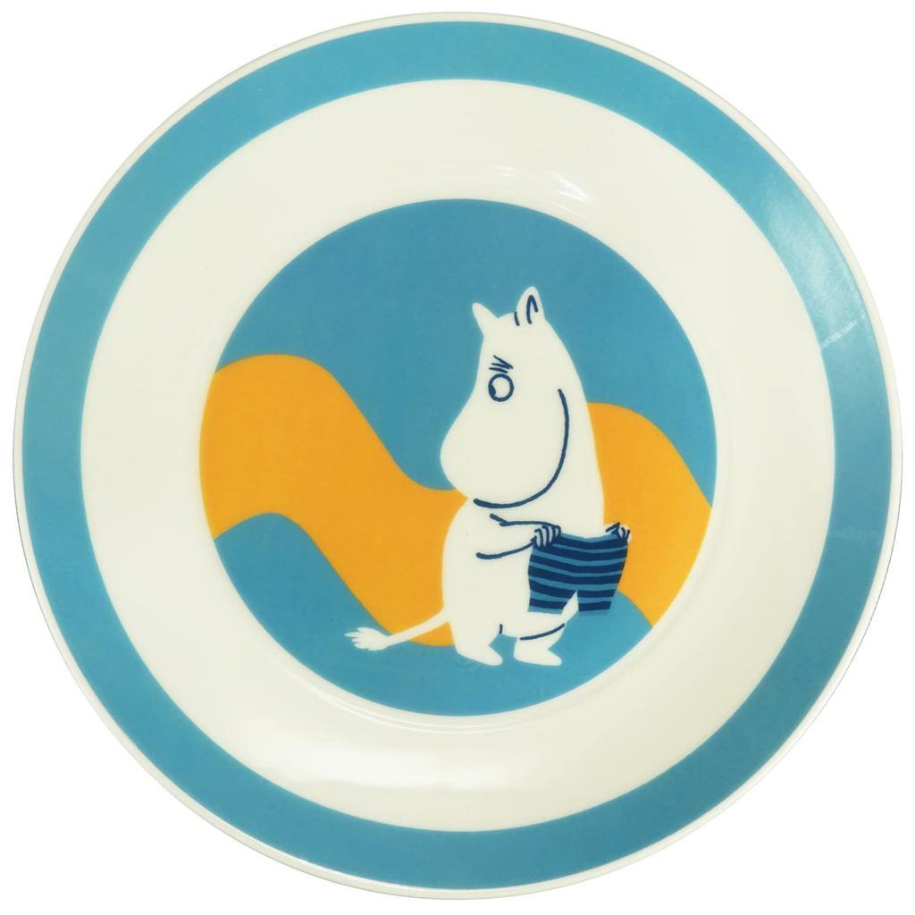 Yamaka Shoten MOOMIN Столовая посуда Пара тарелок с Мумином и 19 см Микроволновая печь Мумин Скандинавский День Свадьба Сделано в наборе «Полуцвет», Снусмумрик,