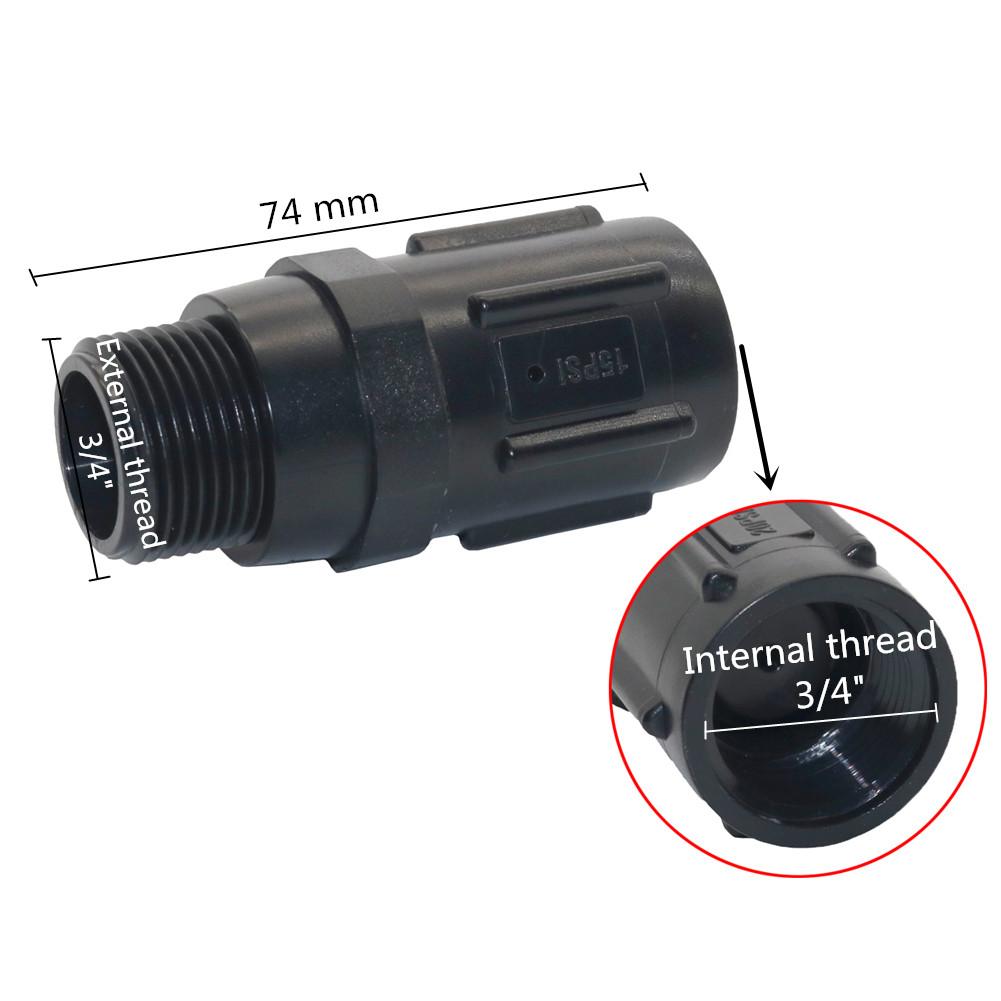 Регулятор давления низкой скорости 3/4 BSP 15-45PSI для капельного орошения в сельском хозяйстве
