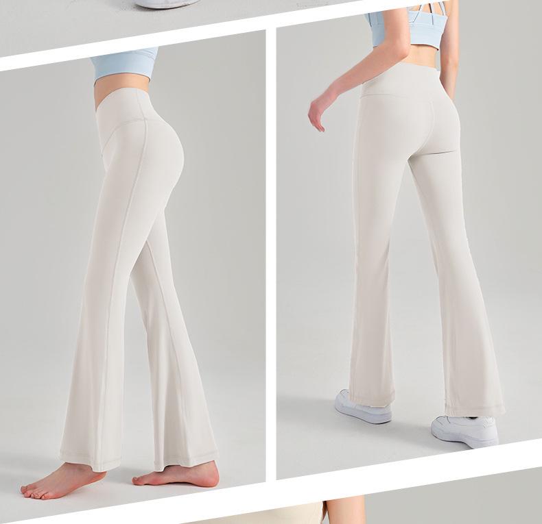 Молодежные брюки для йоги NS Nude Feeling с высокой талией и расклешенным низом для женщин – Подтягивающие бедра, плотно облегающие, идеально подходят для фитнеса и йоги