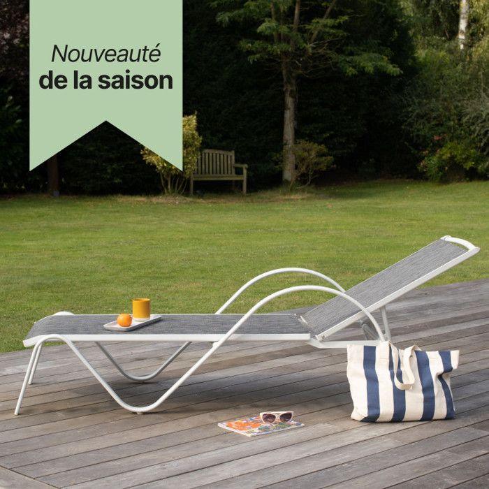 Bain de soleil Sunset Blanc Wilsa Garden