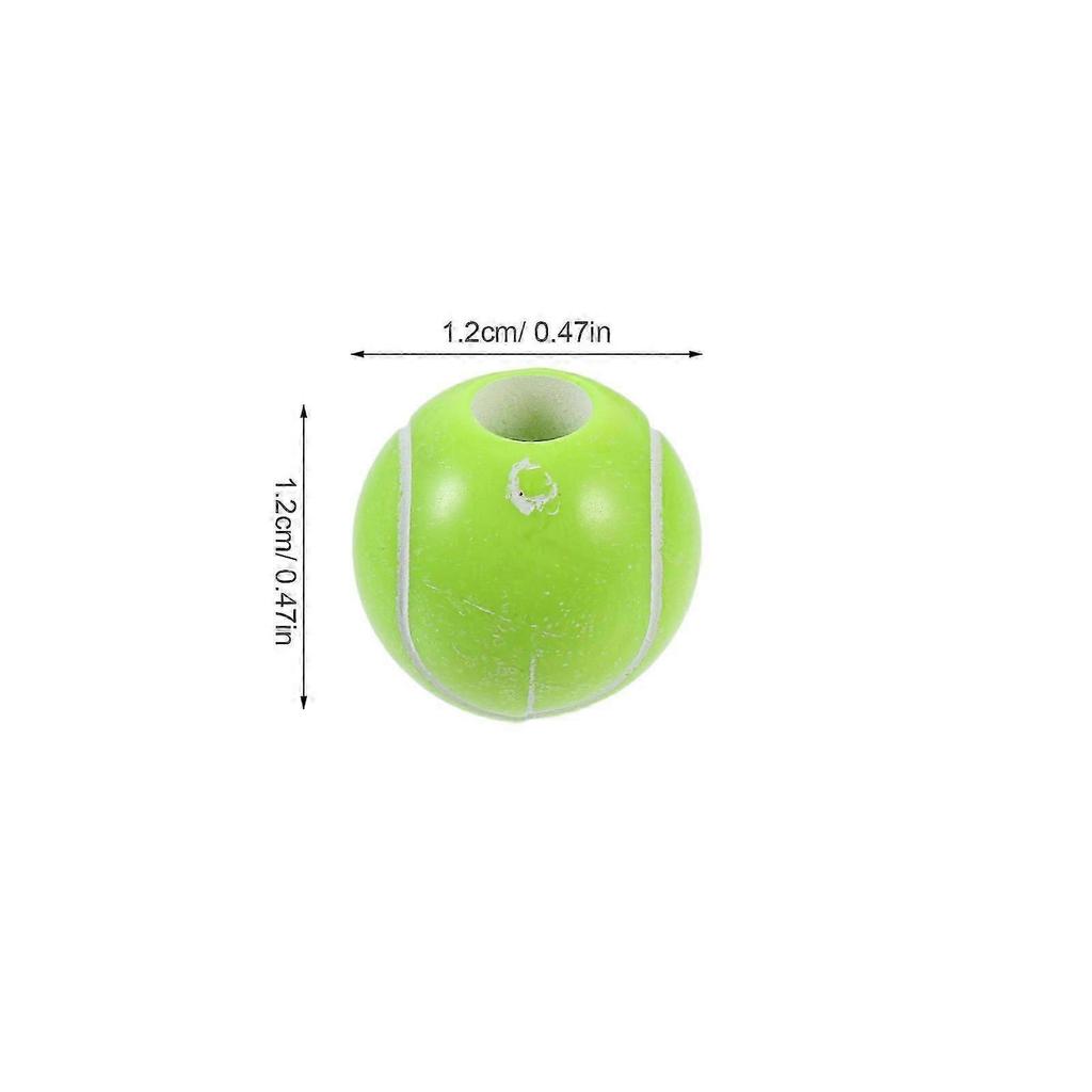 Creative DIY Acrylic Tennis Ball Beads for Bracelet Making 100Pcs Pack