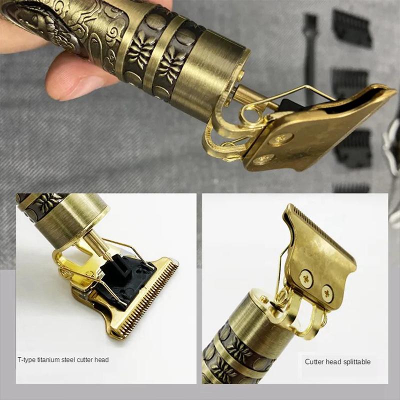 Dragon Vintage T9 беспроводные профессиональные машинки для стрижки волос электрические триммеры для мужчин машинка для стрижки волос бритва