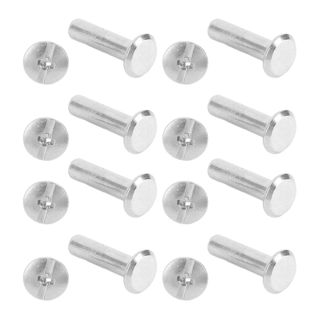 100 Pairs M2 Rivet Set Stainless Steel Flat Round Hex Socket Head Stud Set for Construction Woodworking 3 X 11 X 6mm