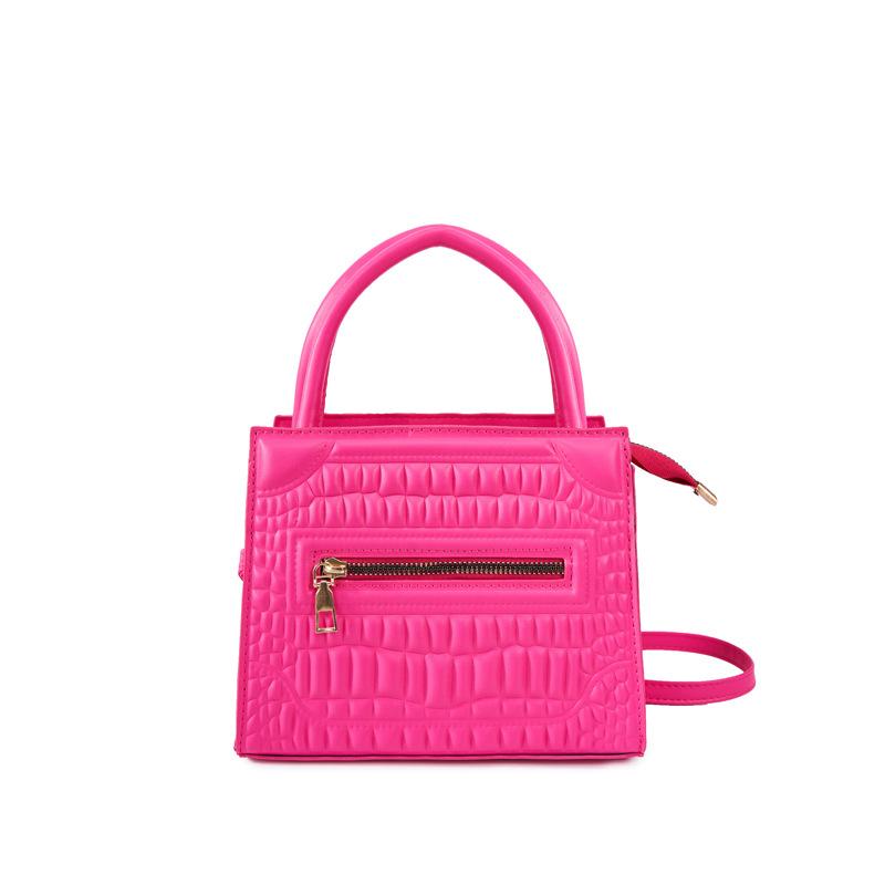 Сумка через плечо Новая дофаминовая однотонная модная однотонная сумочка нишевой текстуры сумка-мессенджер маленькая квадратная сумка