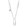 925 Sterling Silver Paper Clip Necklace for Women Vintage Charm Pendant Necklaces Party Jewelry New