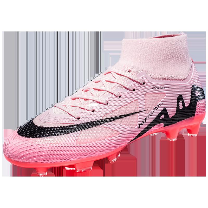 Foreign Trade New High-top Football Shoes Long Nail Football Shoes TF Broken Nail Training Shoes Football Falcon Men's