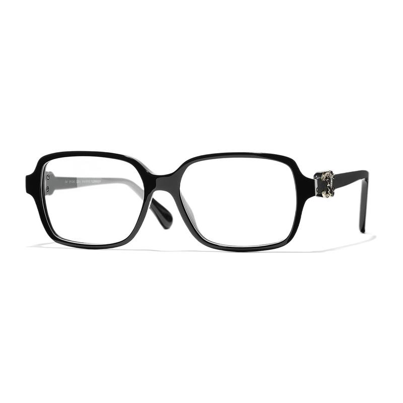 CHANEL personalized fashionable butterfly-shaped flat glasses black optical glasses couple style