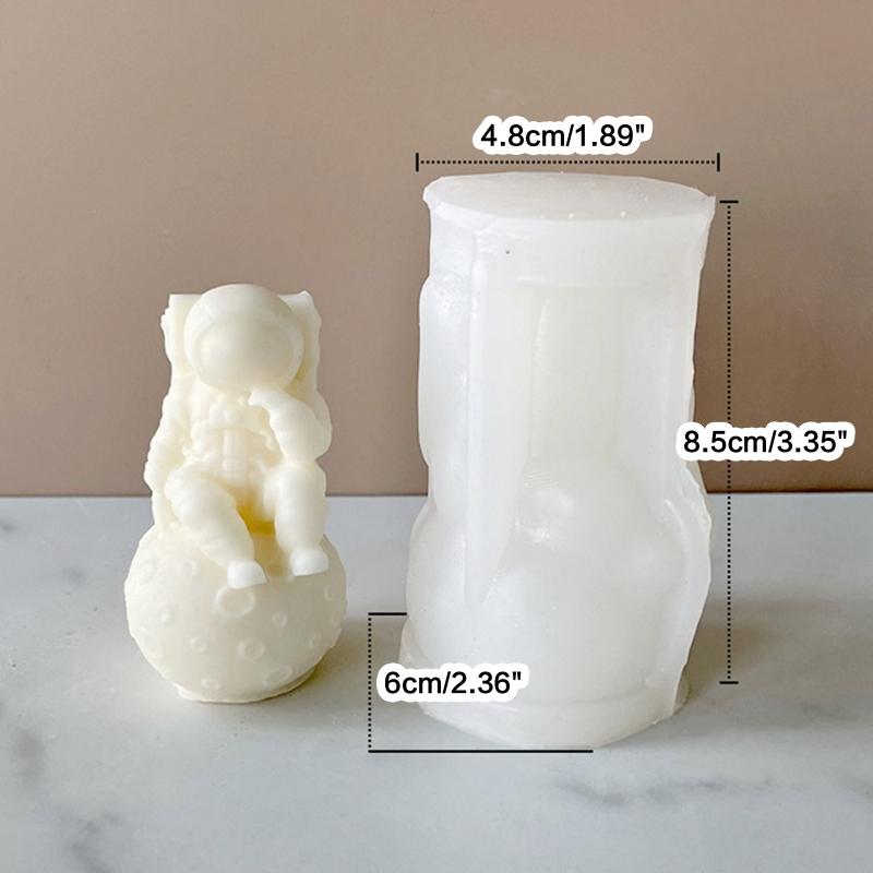3D Астронавт Форма для мыла DIY Форма для свечей Эпоксидная форма Ручная работа Свечи Ароматический воск Формы для изготовления свечей