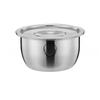 4 PC 304 Stainless Steel Rice Bowls with Lid Thickened Anti-Scalding Soup Bowl for Fruit Ramen Food Kitchen  Utensils  Tableware