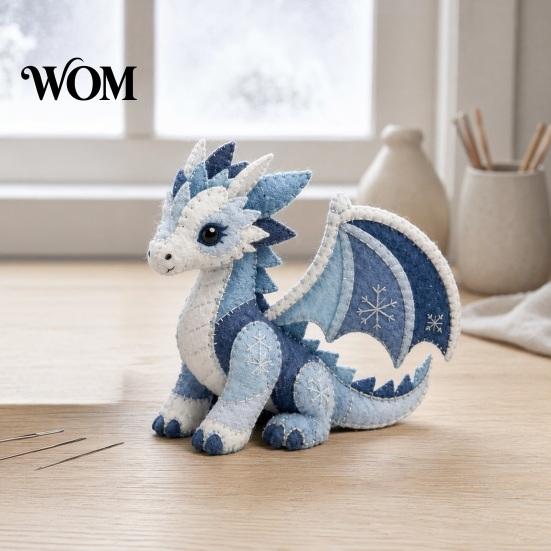Beginner Sewing Kit Arctic Animals DIY Patchwork for Beginners, Winter Guardians Animal Kit, 3D Cozy Home Decor Craft Stuffed Mythical Creature